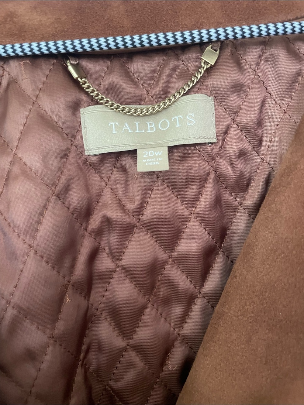 Talbot’s Goat Suede Brown Moto Jacket - Picture 3 of 4